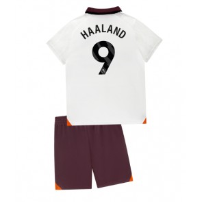Manchester City Erling Haaland #9 Replica Away Stadium Kit for Kids 2023-24 Short Sleeve (+ pants)